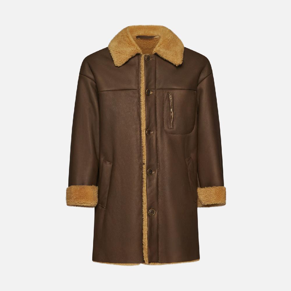 Salvatore Santoro CAPPOTTO IN SHEARLING - BROWN