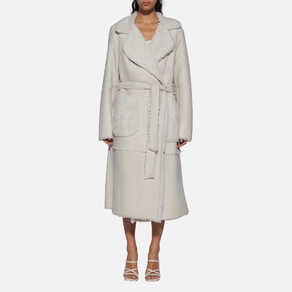 Salvatore Santoro CAPPOTTO IN SHEARLING - IVORY