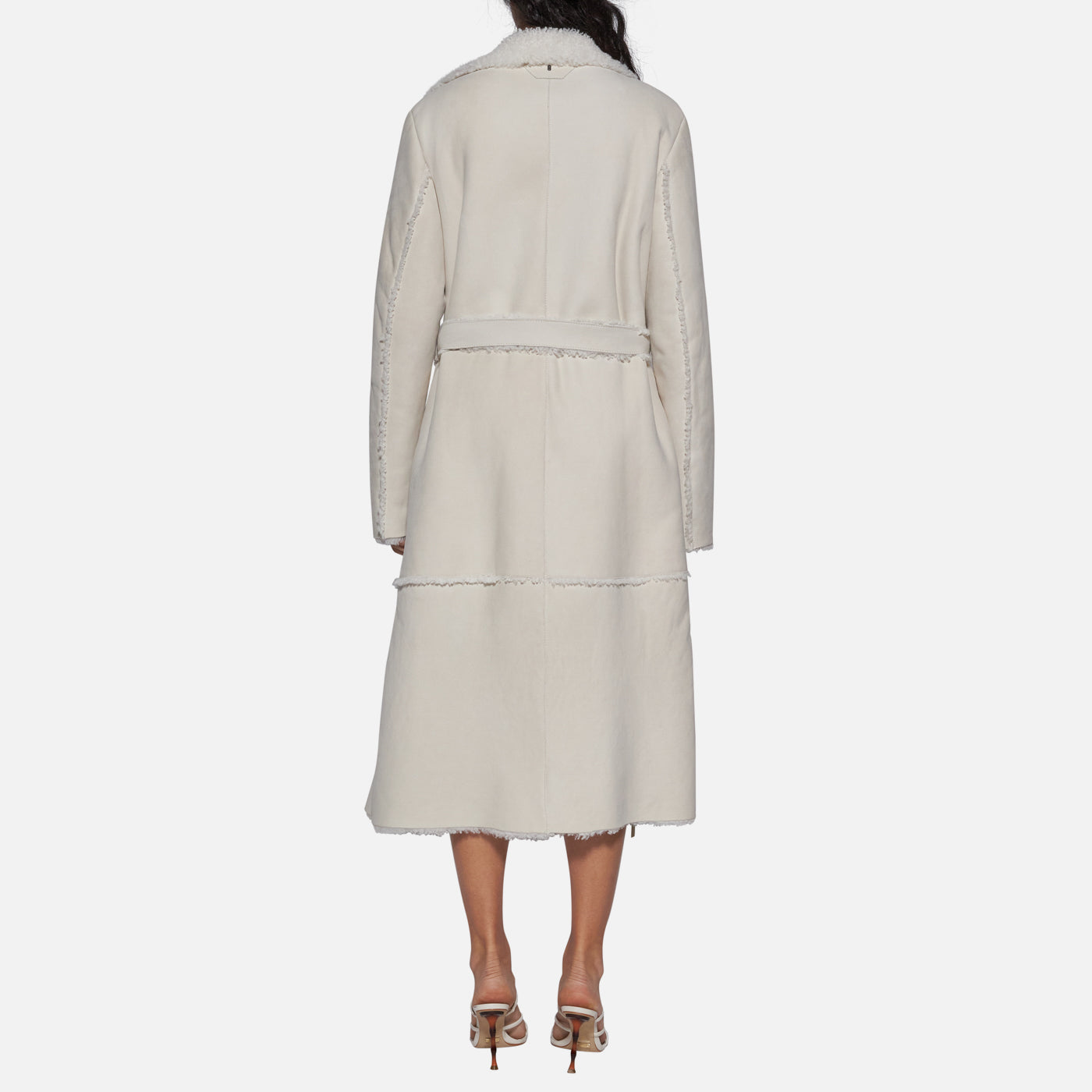 Salvatore Santoro CAPPOTTO IN SHEARLING - IVORY