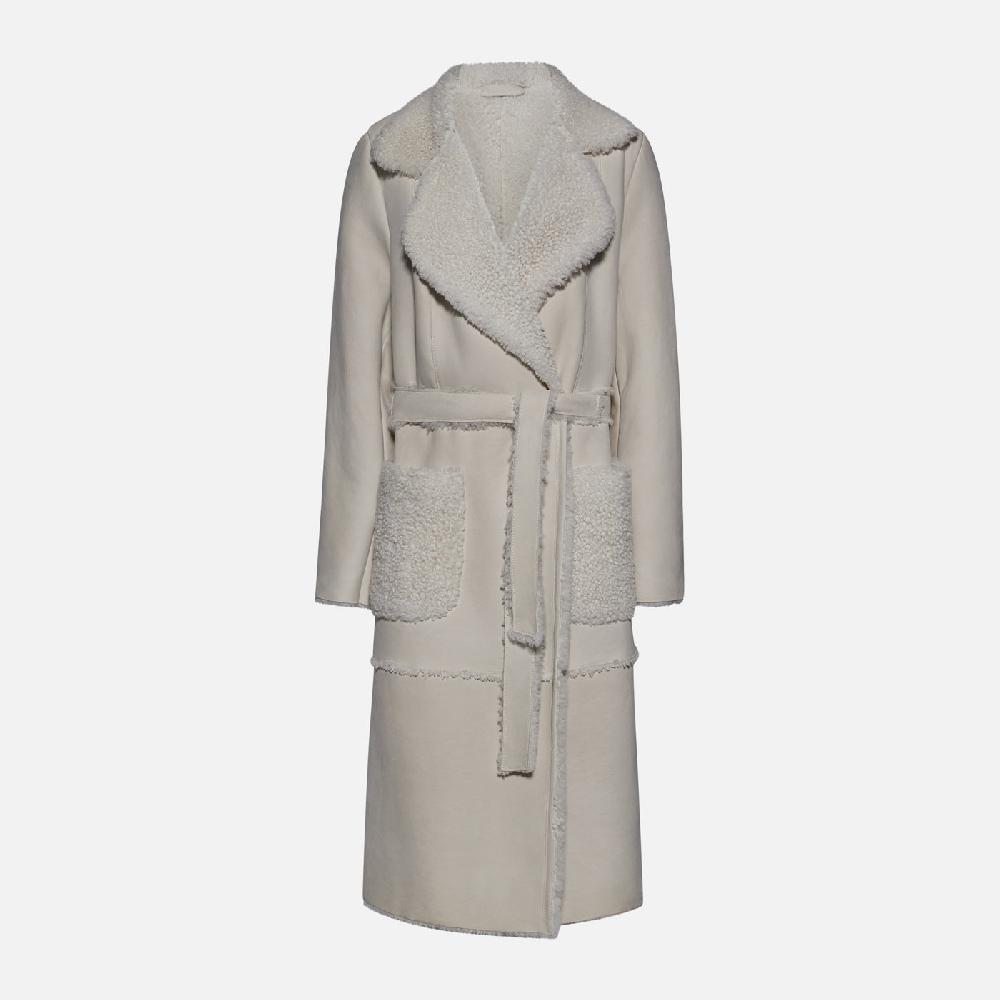 Salvatore Santoro CAPPOTTO IN SHEARLING - IVORY