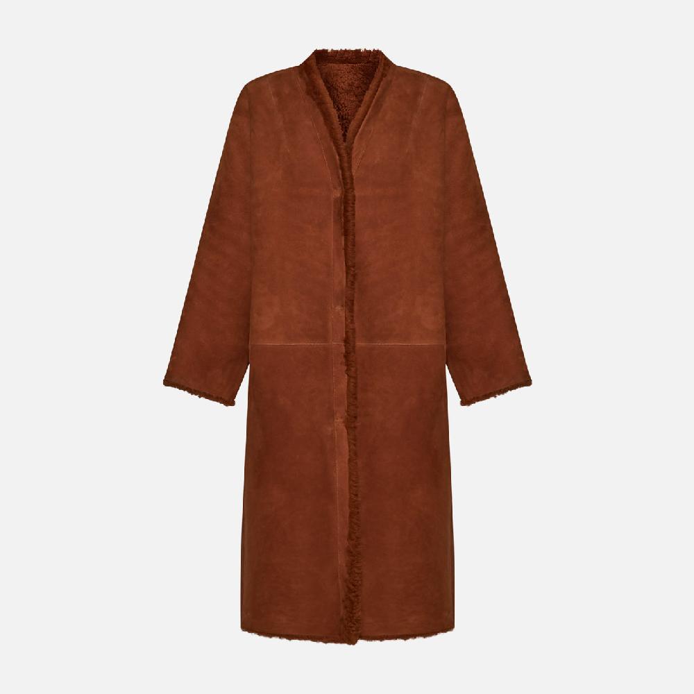 Salvatore Santoro CAPPOTTO IN SHEARLING - RUST