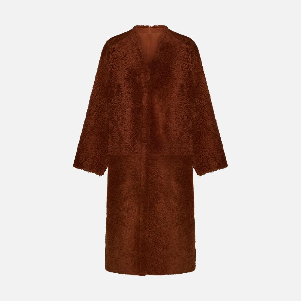 Salvatore Santoro CAPPOTTO IN SHEARLING - RUST