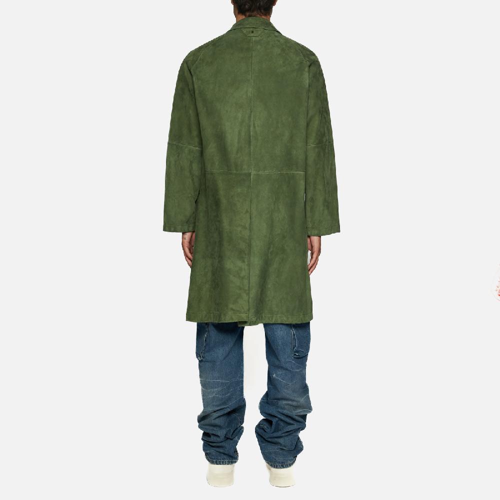 Salvatore Santoro CAPPOTTO IN SUEDE - GRREN