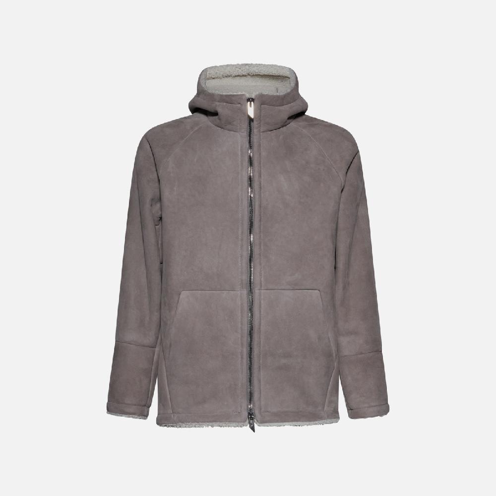 Salvatore Santoro FELPA IN SHEARLING - GREY