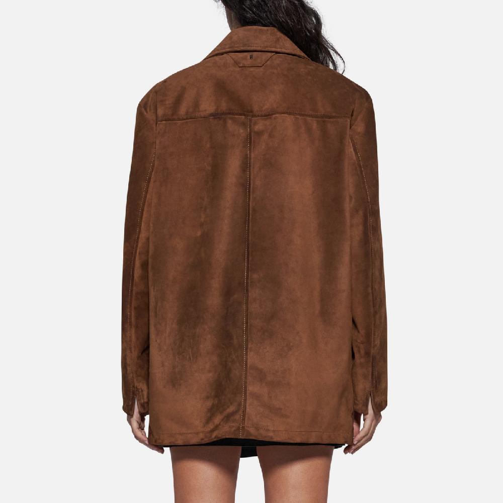 Salvatore Santoro GIACCA IN CAMOSCIO - TOBACCO