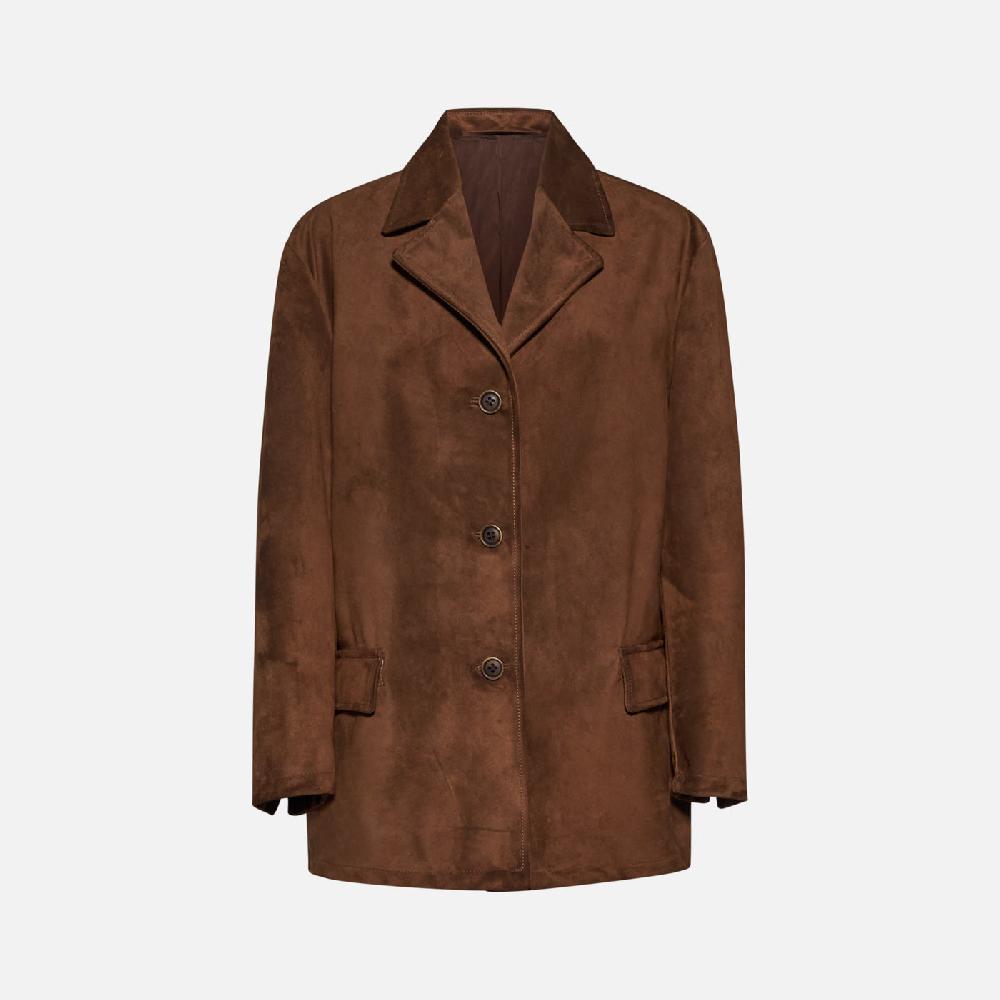 Salvatore Santoro GIACCA IN CAMOSCIO - TOBACCO