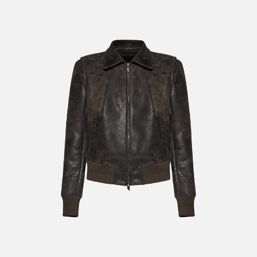 Salvatore Santoro GIACCA IN PELLE - ARMY