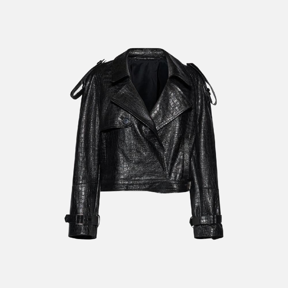 Salvatore Santoro GIACCA IN PELLE - BLACK