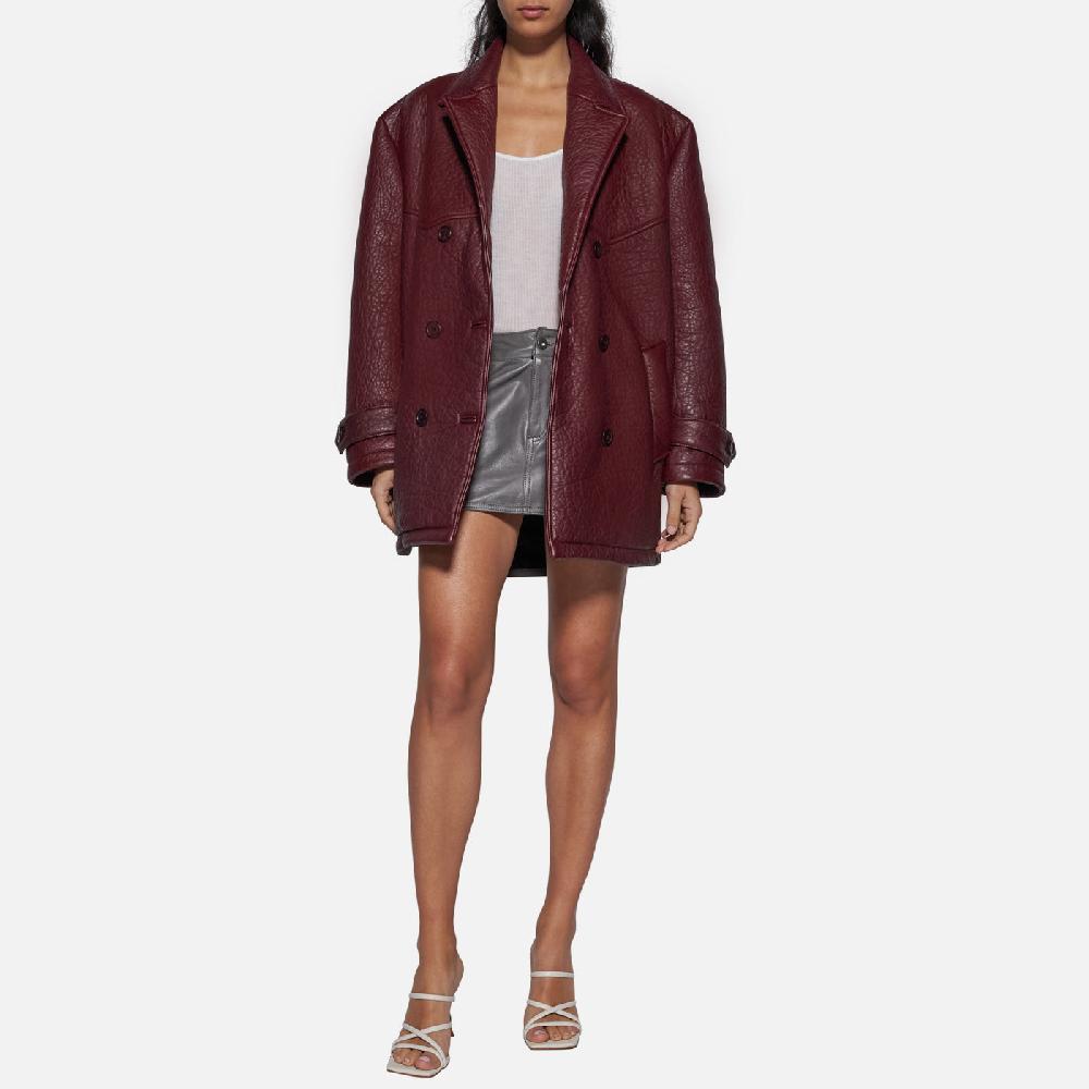 Salvatore Santoro GIACCA IN PELLE - BORDEAUX