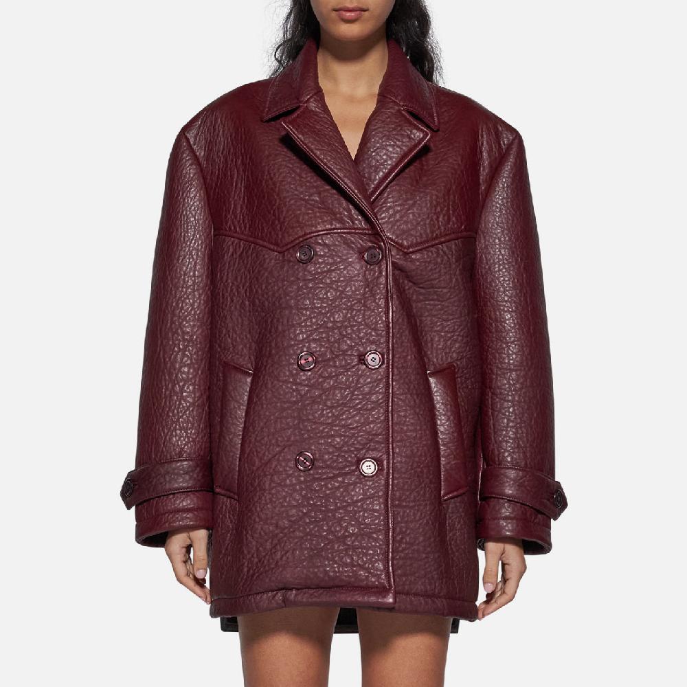 Salvatore Santoro GIACCA IN PELLE - BORDEAUX