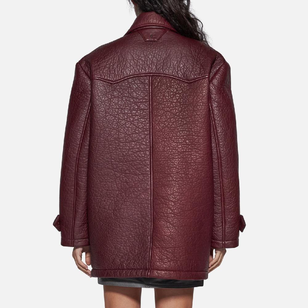 Salvatore Santoro GIACCA IN PELLE - BORDEAUX