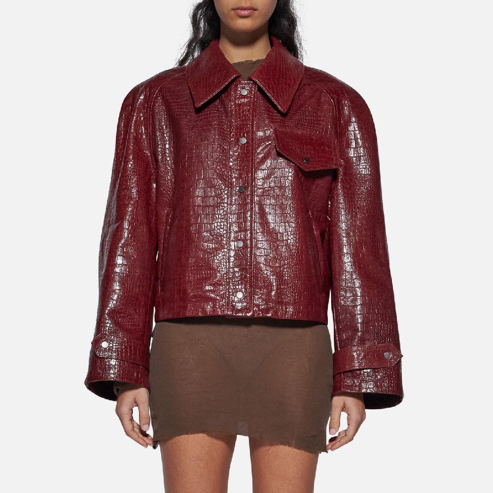 Salvatore Santoro GIACCA IN PELLE - BORDEAUX