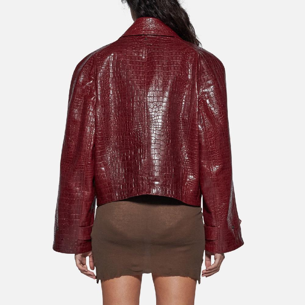 Salvatore Santoro GIACCA IN PELLE - BORDEAUX