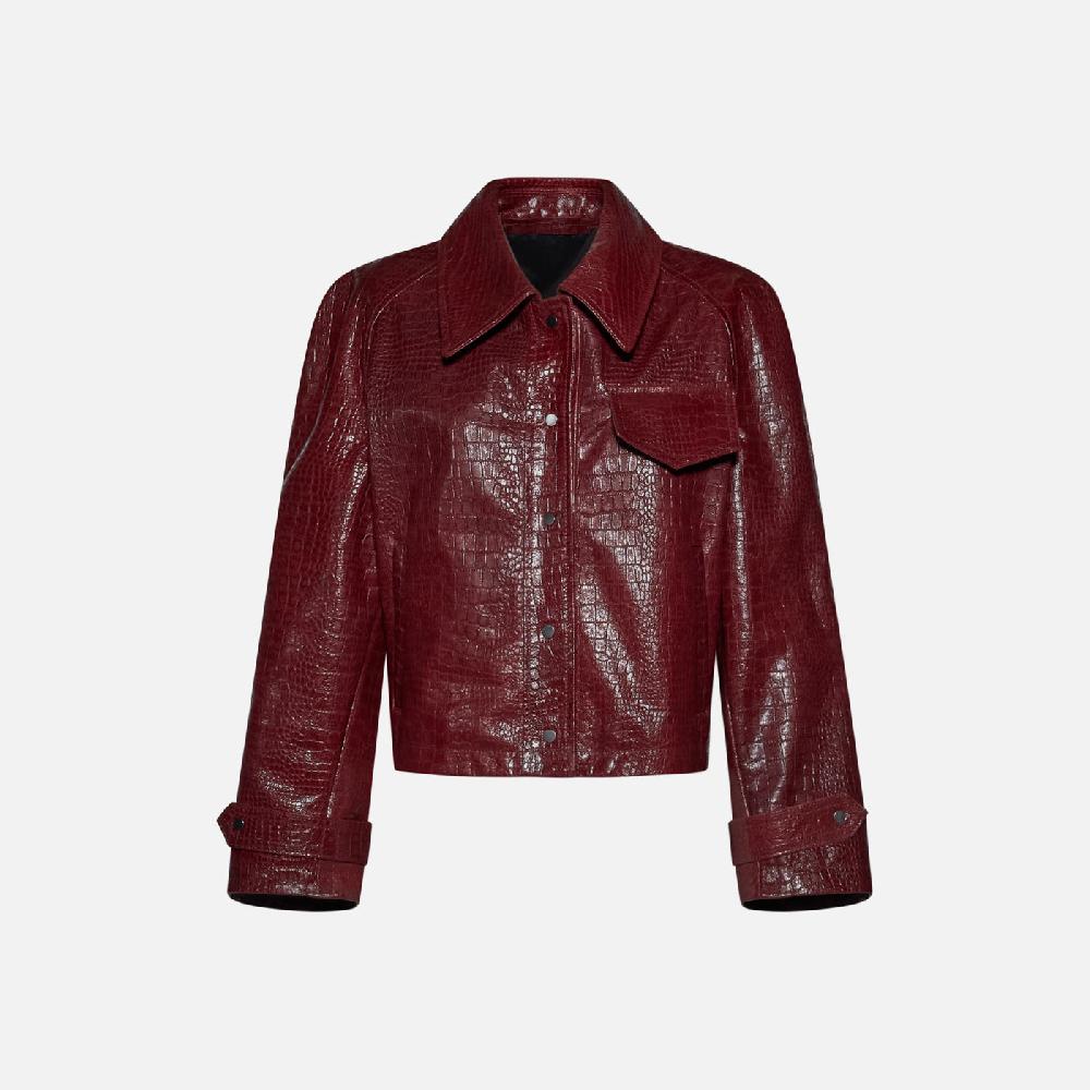 Salvatore Santoro GIACCA IN PELLE - BORDEAUX