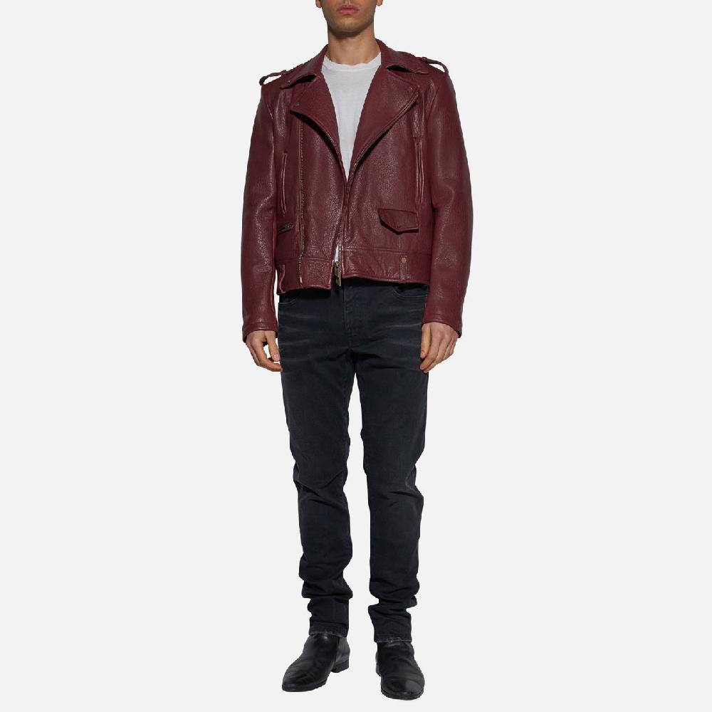 Salvatore Santoro GIACCA IN PELLE - BORDEAUX
