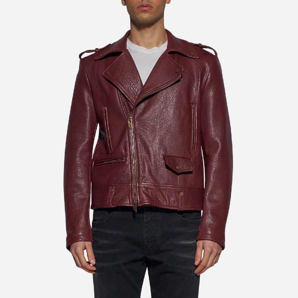 Salvatore Santoro GIACCA IN PELLE - BORDEAUX