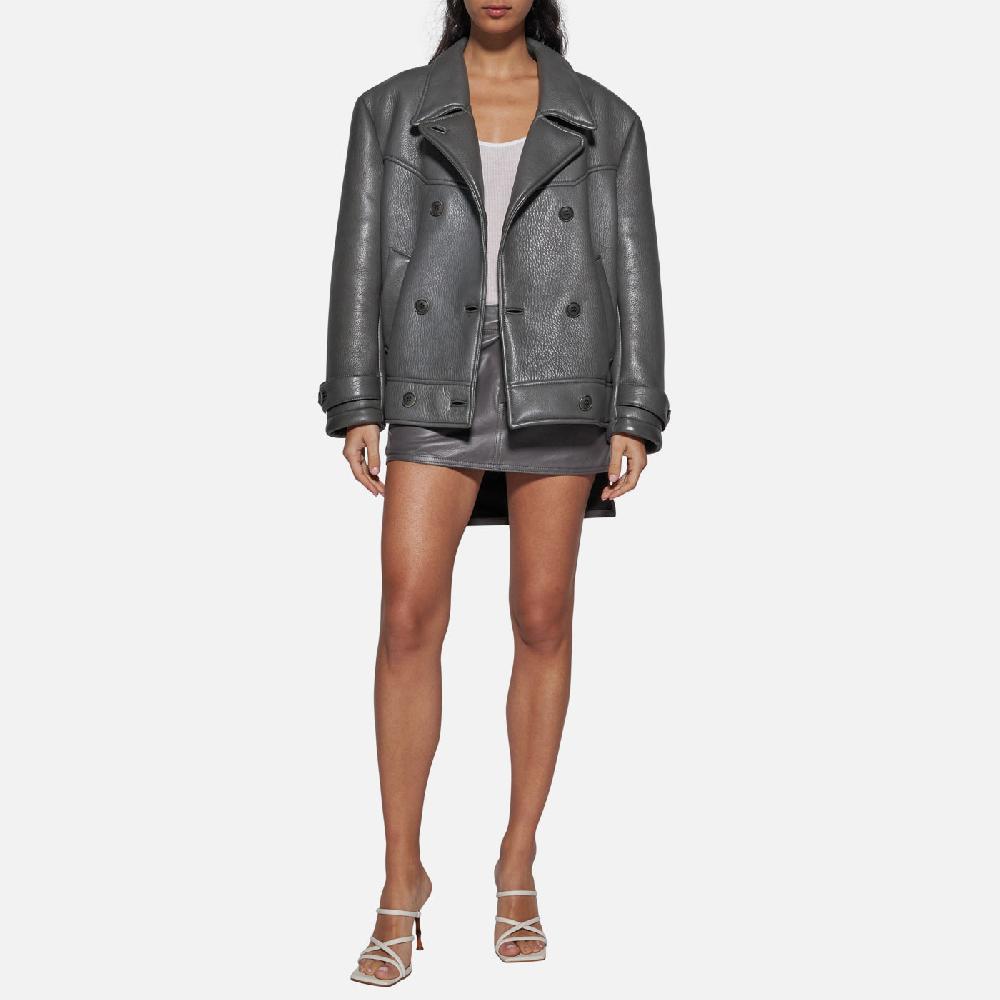 Salvatore Santoro GIACCA IN PELLE - GREY