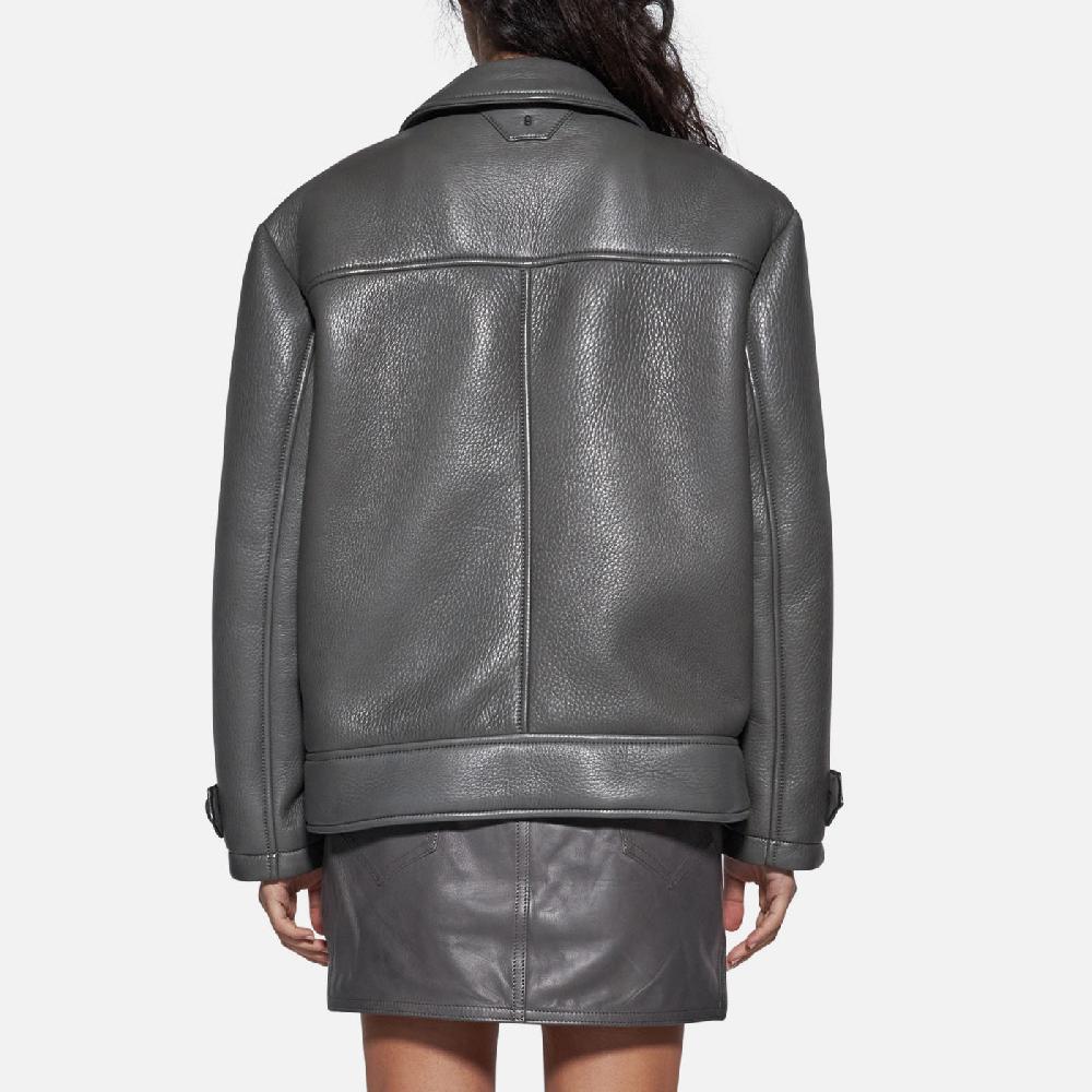 Salvatore Santoro GIACCA IN PELLE - GREY