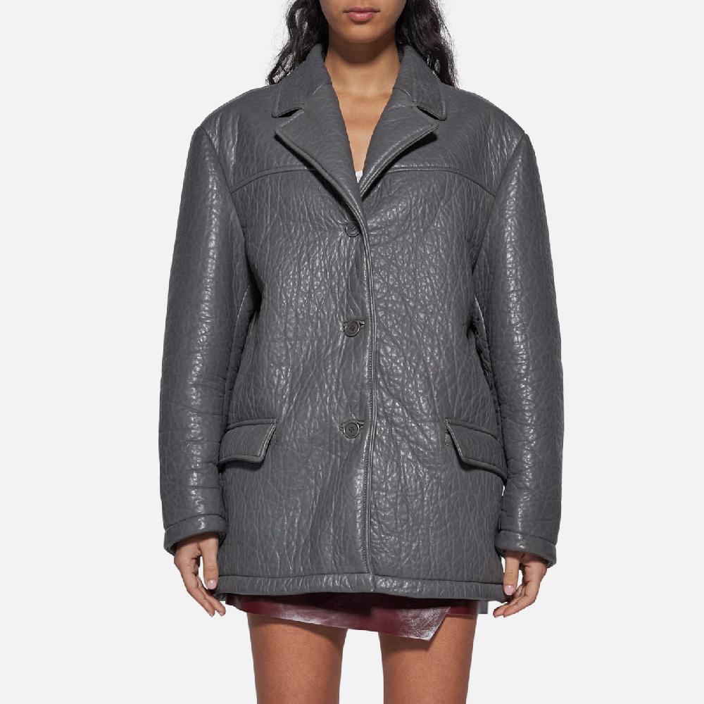 Salvatore Santoro GIACCA IN PELLE - GREY