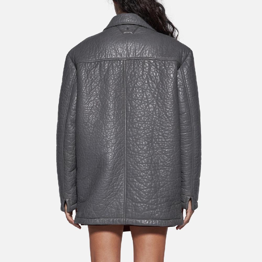 Salvatore Santoro GIACCA IN PELLE - GREY