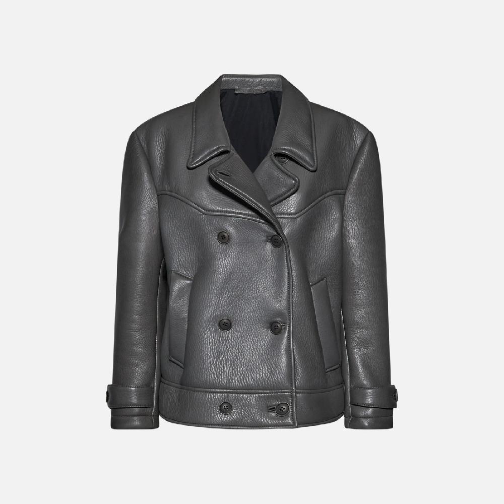 Salvatore Santoro GIACCA IN PELLE - GREY