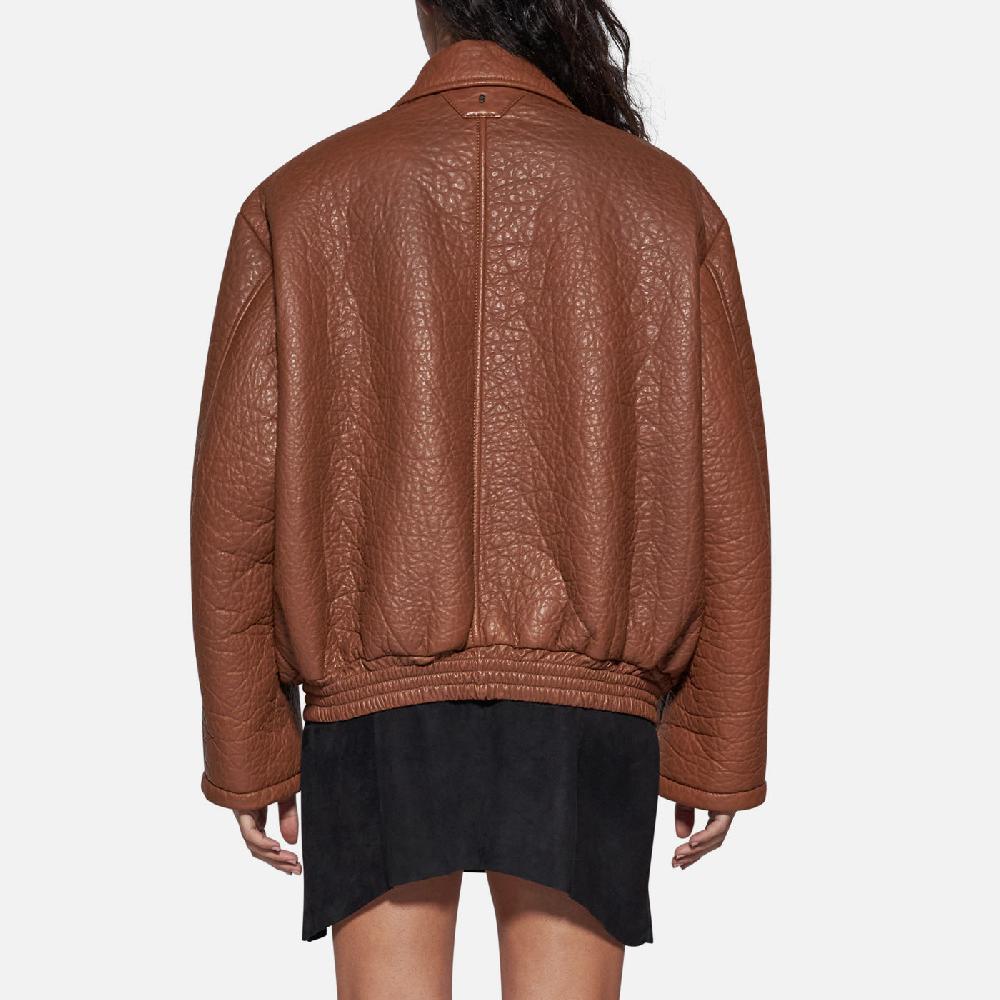 Salvatore Santoro GIACCA IN PELLE - TOBACCO