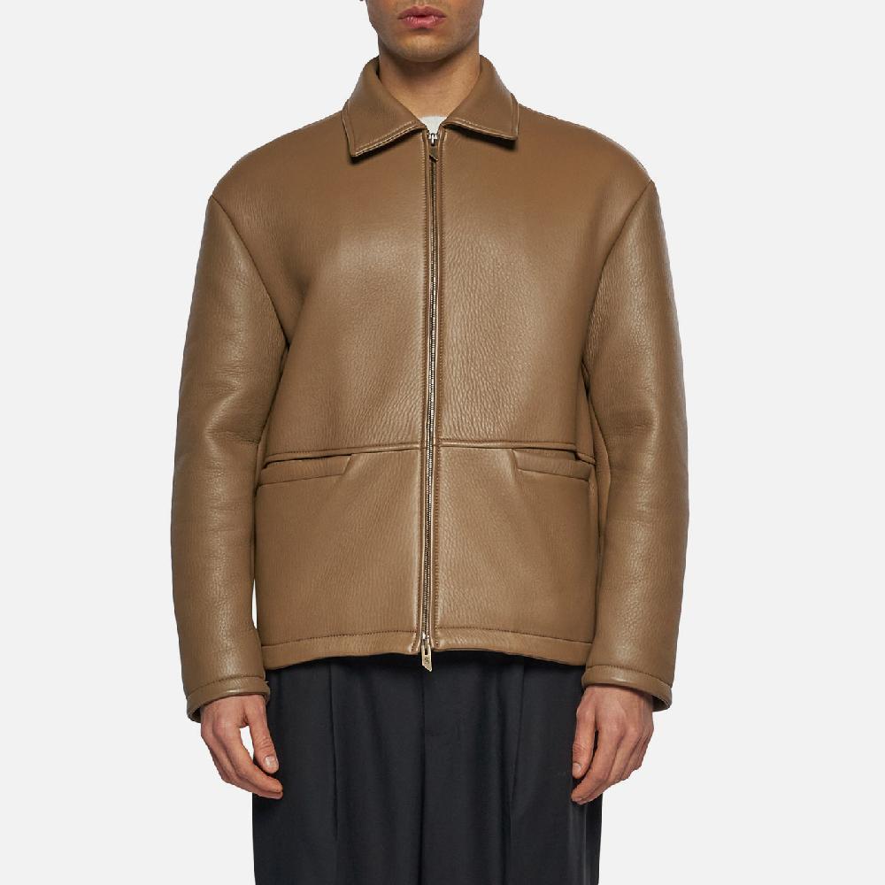 Salvatore Santoro GIACCA IN PELLE - TORTORA