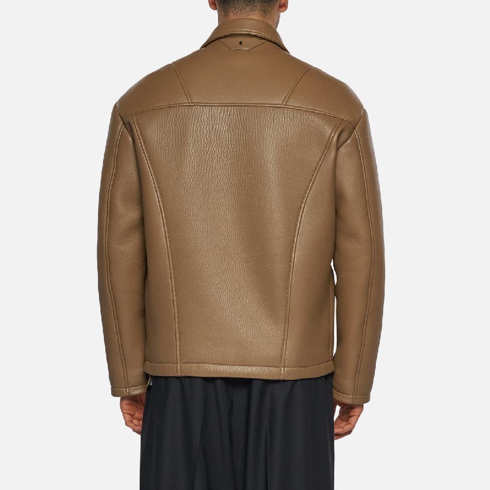 Salvatore Santoro GIACCA IN PELLE - TORTORA