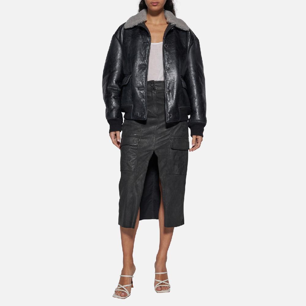 Salvatore Santoro GIACCA IN SHEARLING - BLACK