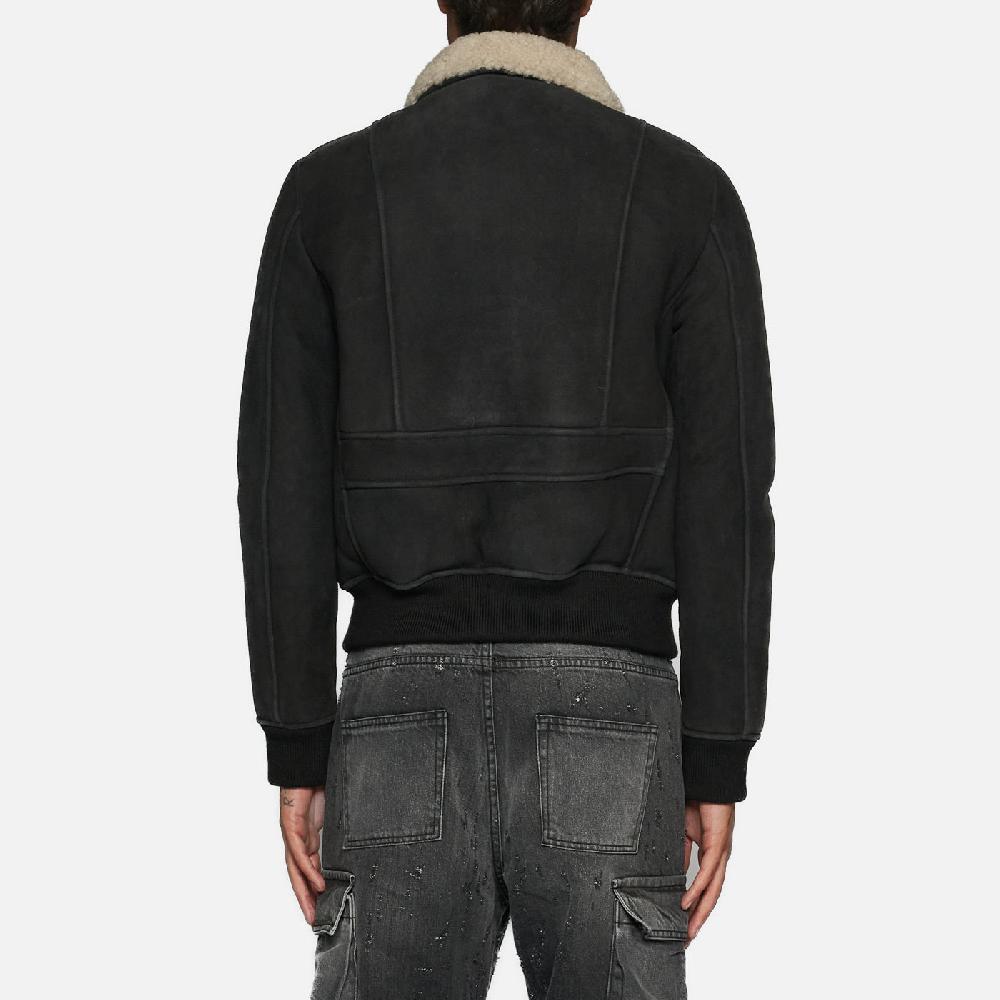 Salvatore Santoro GIACCA IN SHEARLING - BLACK