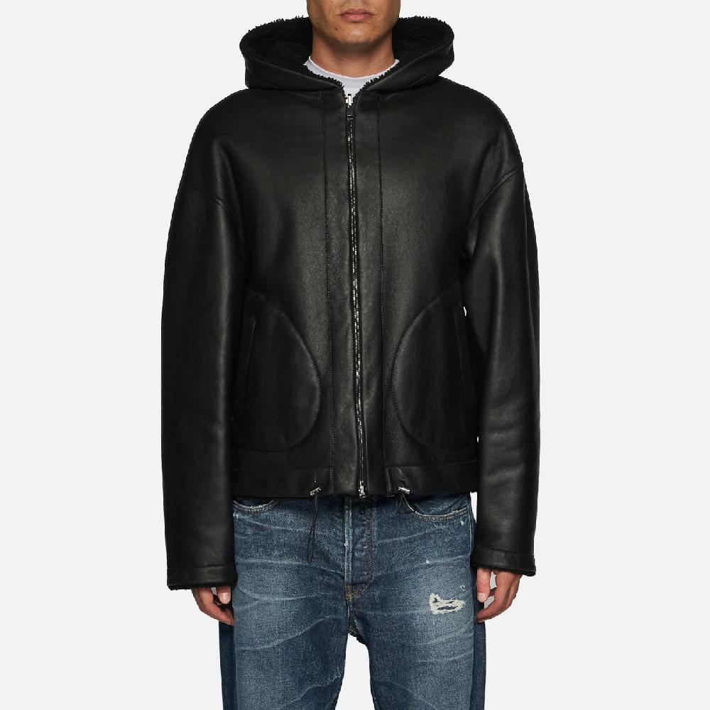 Salvatore Santoro GIACCA IN SHEARLING - BLACK