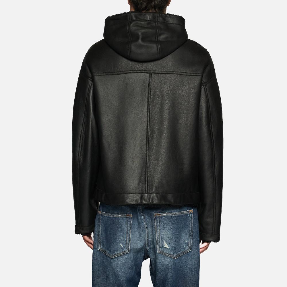 Salvatore Santoro GIACCA IN SHEARLING - BLACK