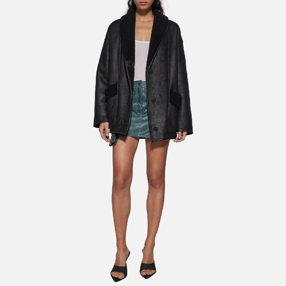 Salvatore Santoro GIACCA IN SHEARLING - BLACK