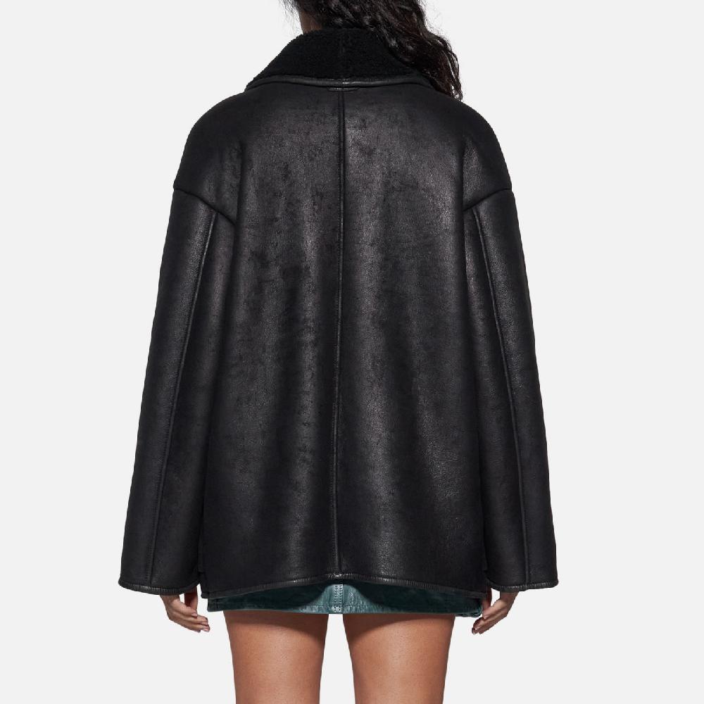 Salvatore Santoro GIACCA IN SHEARLING - BLACK