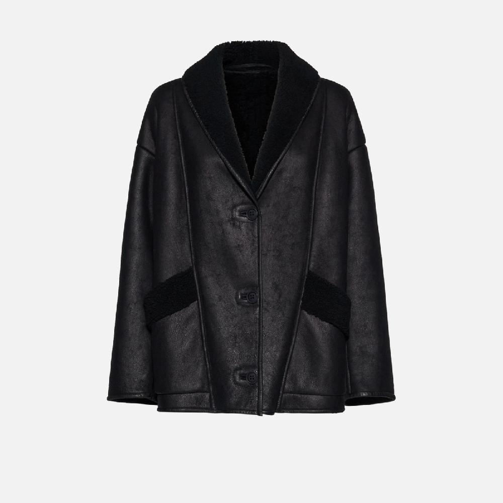 Salvatore Santoro GIACCA IN SHEARLING - BLACK