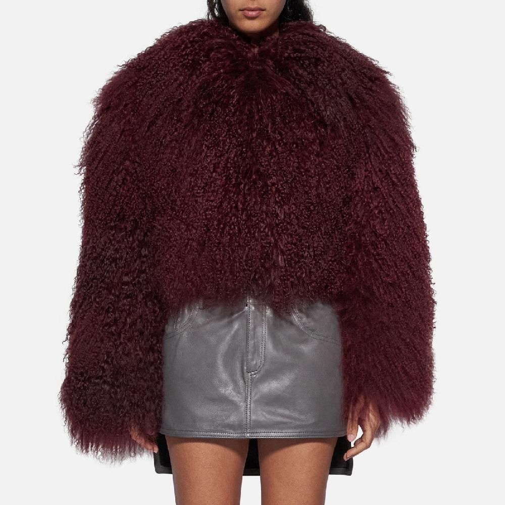 Salvatore Santoro GIACCA IN SHEARLING - BORDEAUX