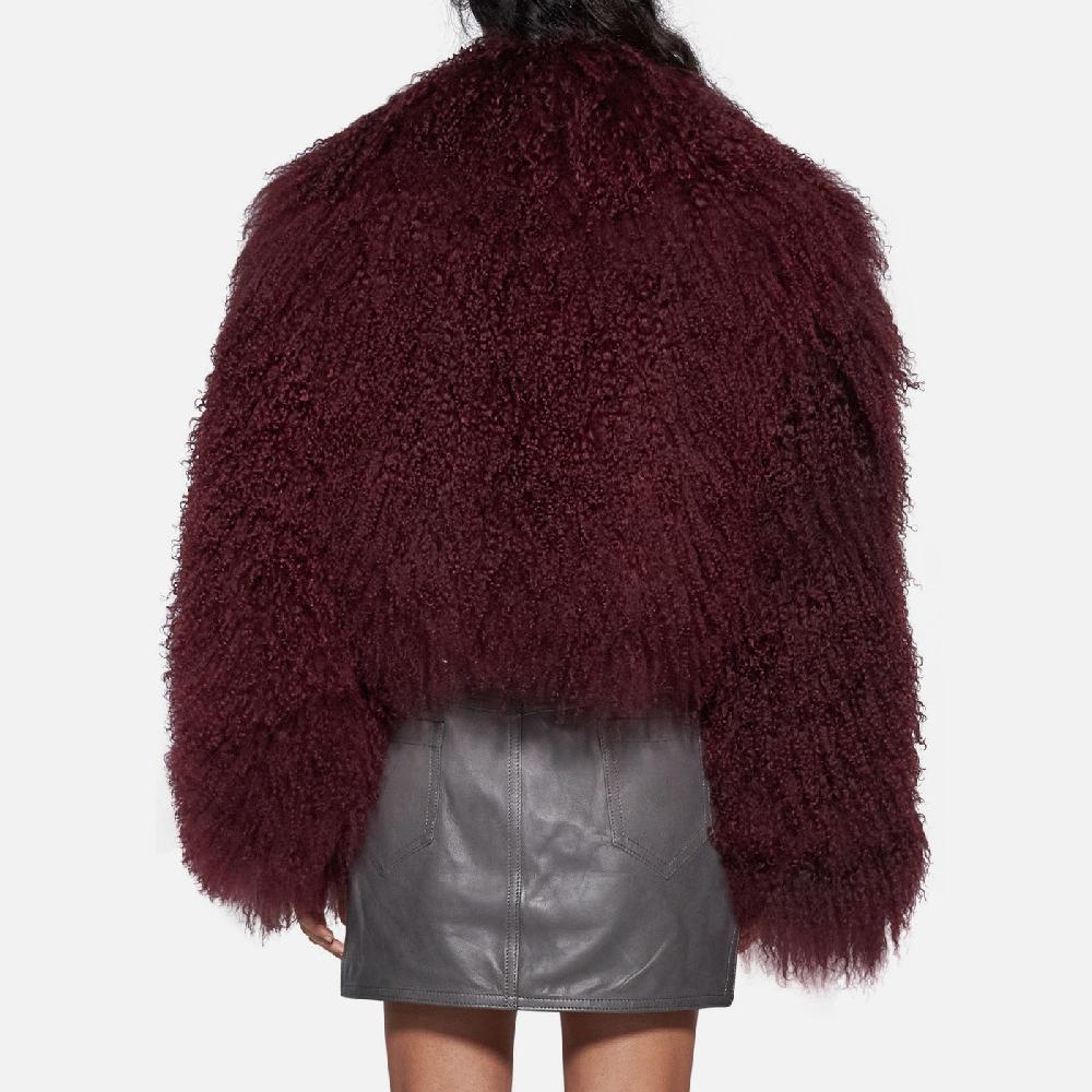 Salvatore Santoro GIACCA IN SHEARLING - BORDEAUX