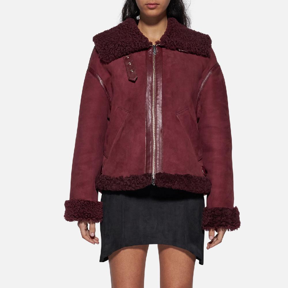 Salvatore Santoro GIACCA IN SHEARLING - BORDEAUX