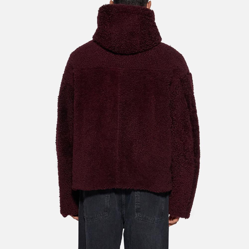 Salvatore Santoro GIACCA IN SHEARLING - BORDEAUX