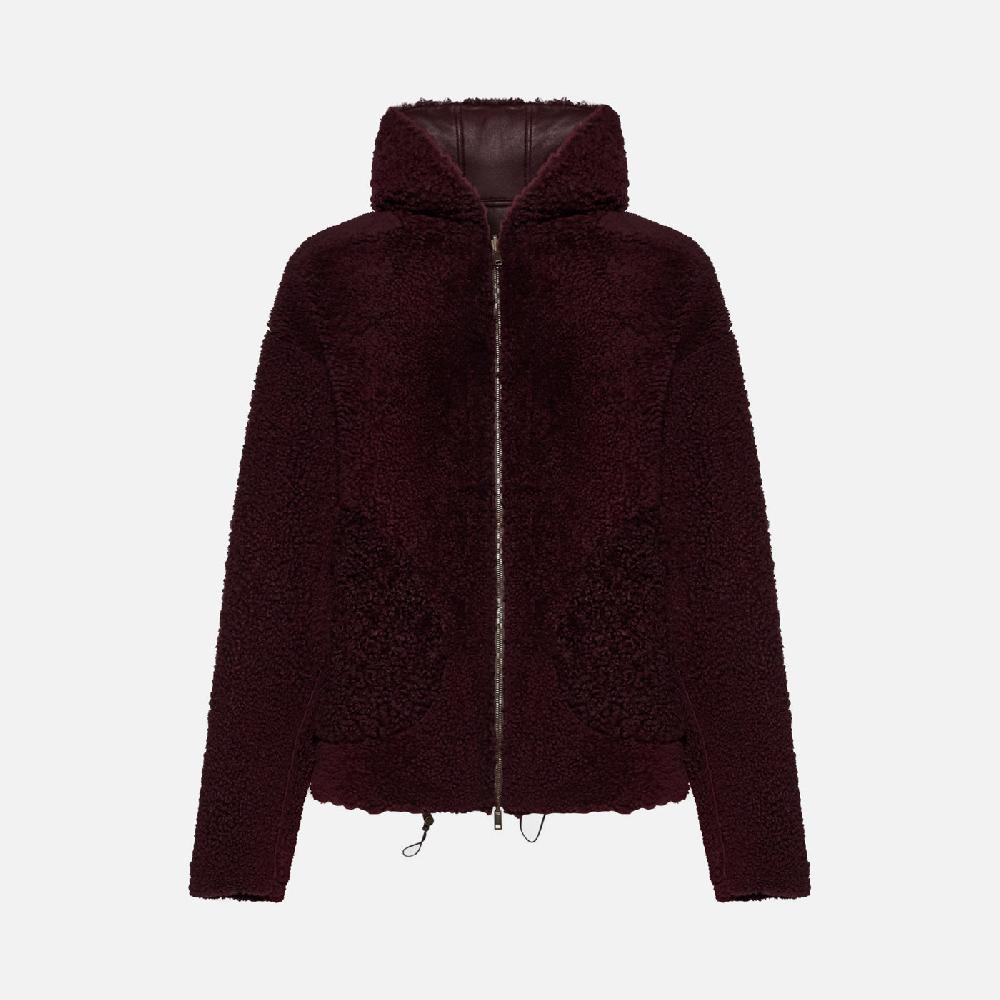 Salvatore Santoro GIACCA IN SHEARLING - BORDEAUX