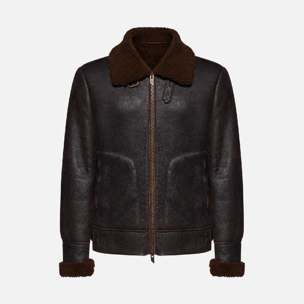 Salvatore Santoro GIACCA IN SHEARLING - BROWN
