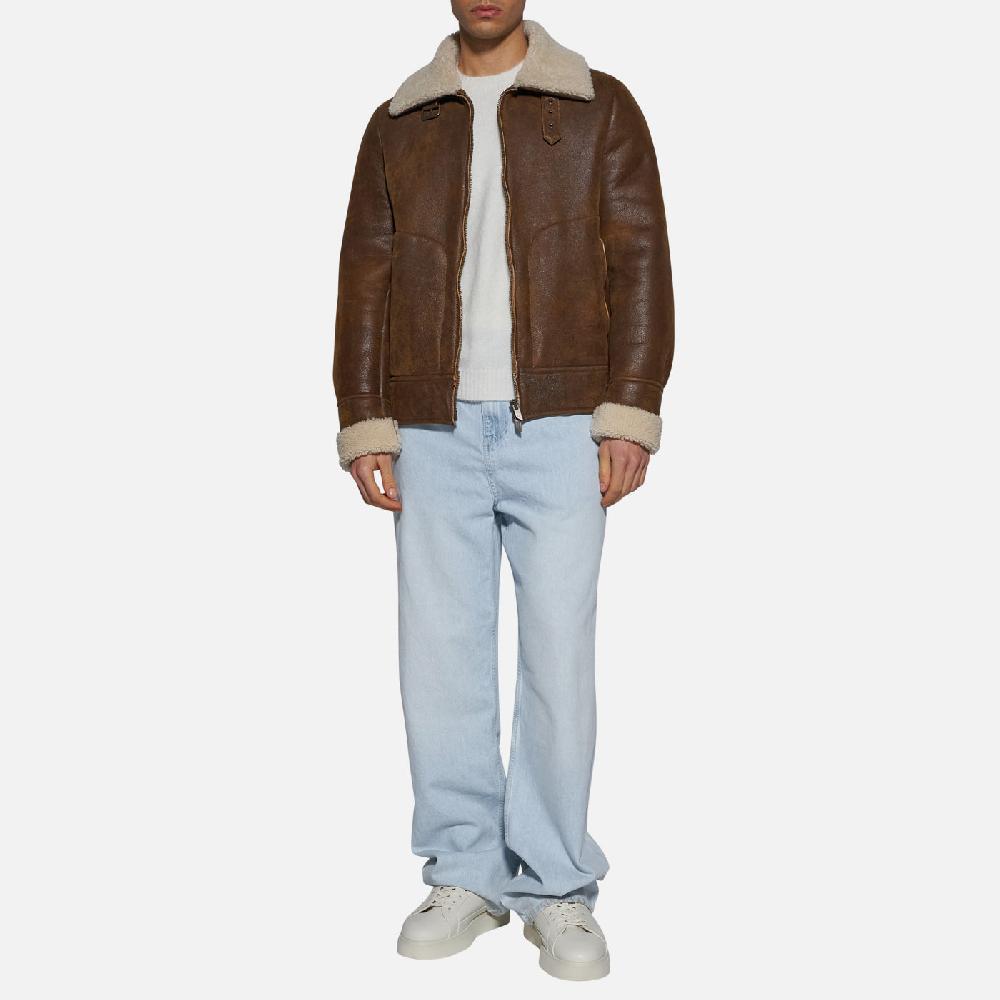 Salvatore Santoro GIACCA IN SHEARLING - CAMEL