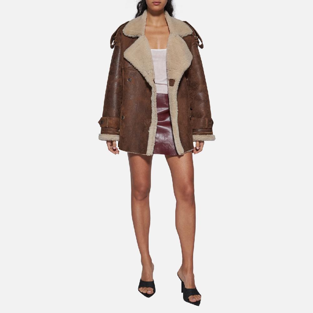 Salvatore Santoro GIACCA IN SHEARLING - CAMEL