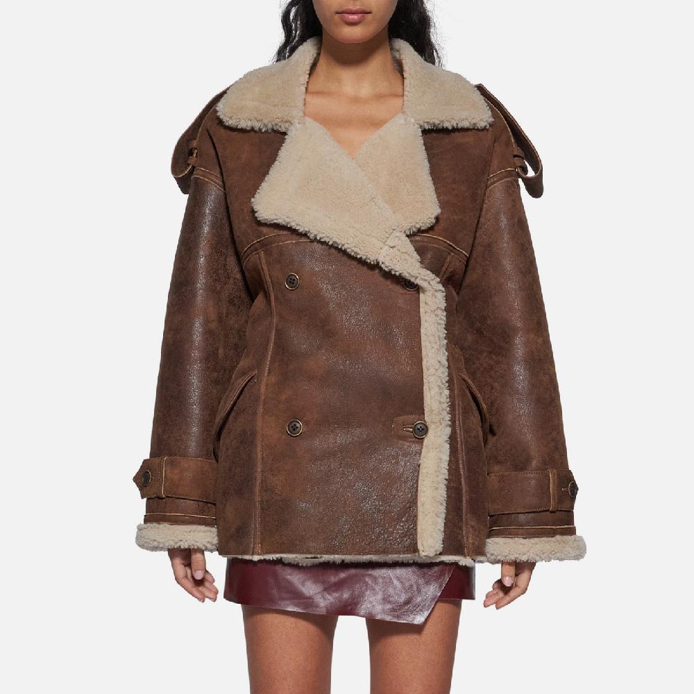 Salvatore Santoro GIACCA IN SHEARLING - CAMEL