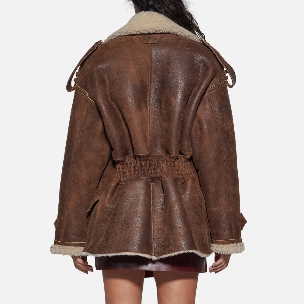 Salvatore Santoro GIACCA IN SHEARLING - CAMEL