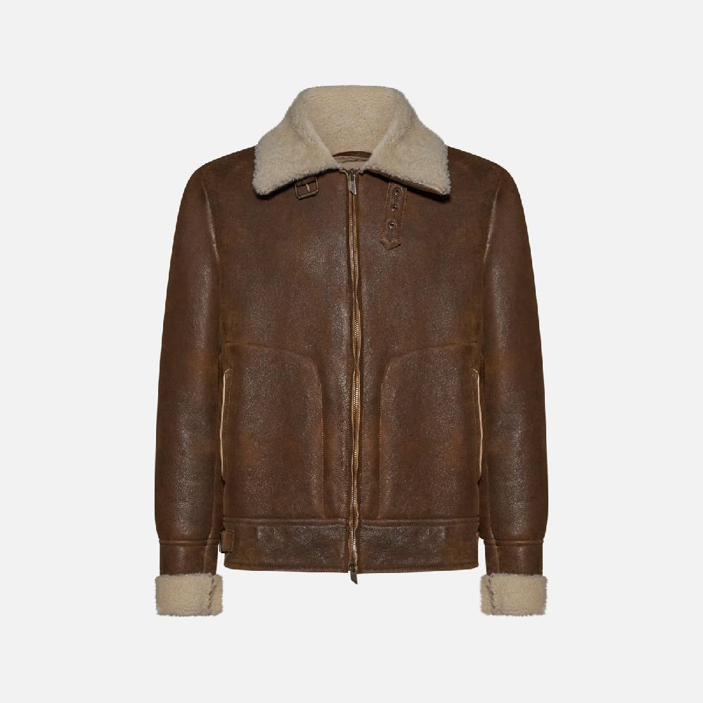 Salvatore Santoro GIACCA IN SHEARLING - CAMEL