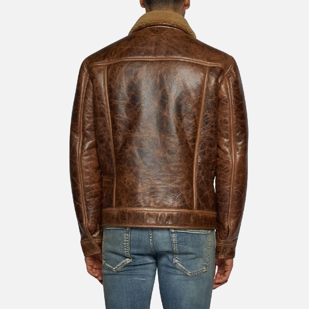 Salvatore Santoro GIACCA IN SHEARLING - COGNAC