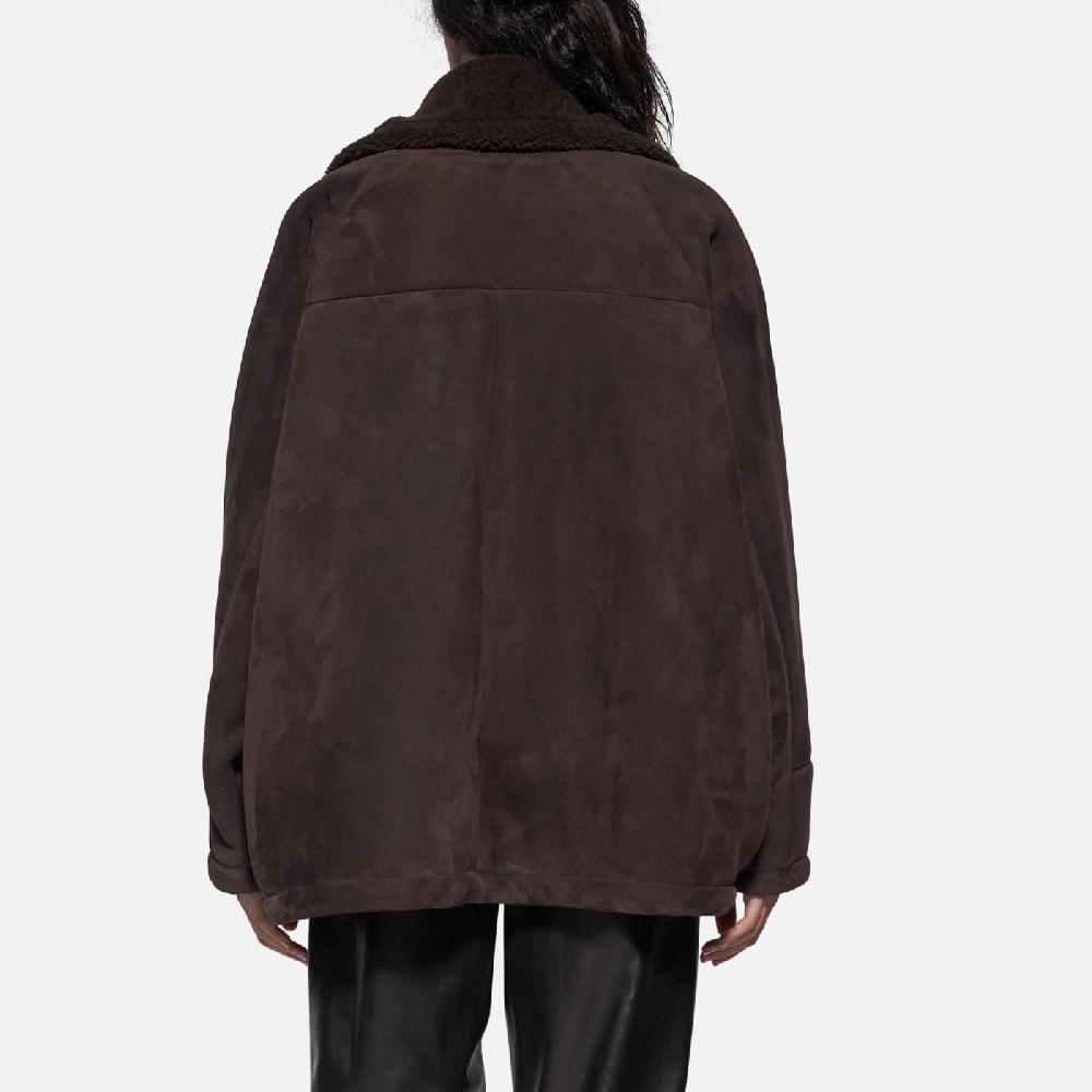 Salvatore Santoro GIACCA IN SHEARLING - DARK BROWN