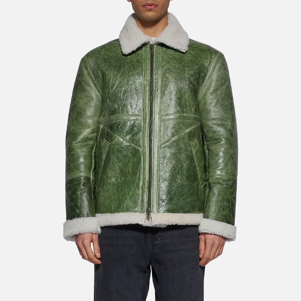 Salvatore Santoro GIACCA IN SHEARLING - GREEN