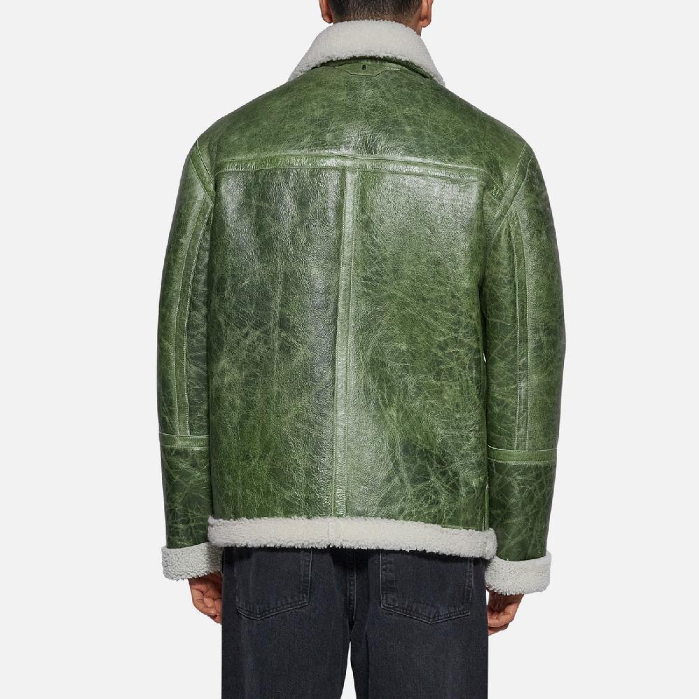 Salvatore Santoro GIACCA IN SHEARLING - GREEN